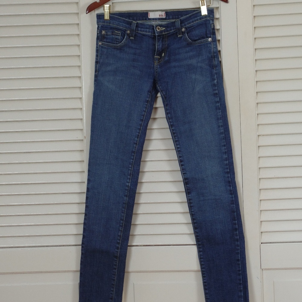 BDG skinny fringed hem jeans